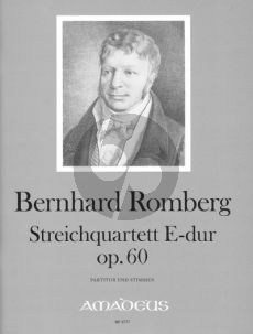 Romberg Quartet No. 11 E-major Op. 60 (Score/Parts) (edited by Yvonne Morgan)