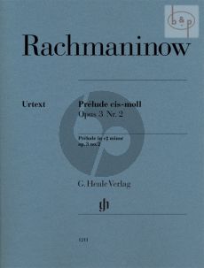 Rachmaninoff Prelude Op. 3 No. 2 C-sharp minor Piano solo (edited by Dominik Rahmer) (Henle-Urtext)