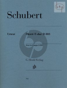 Octet F-major D.803 (Clar.[Bb]-Bsn.-Horn[F]- 2 Vi.-Va.-Vc.-Bass) (Parts)