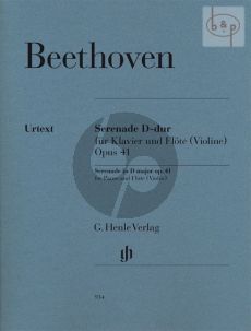 Serenade Op.41 Flute[Violin]-Piano (edited by Egon Voss) (fingering by Klaus Schilde)