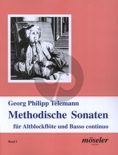 Telemann Methodische Sonaten Vol.1 Altblockflöte und Bc (1728 & 1732) (Martin Nitz)