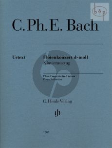 Bach Concerto d-minor H.484.1 WQ 22 Flute and Orchestra (piano reduction) (edited by Andras Adorjan)