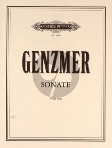 Genzmer Sonata GeWV 185 Viola solo (1957)