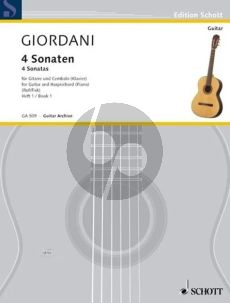 Giordani 4 Sonaten vol.1 Gitarre-Klavier (2 Sonaten)