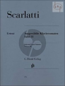 Scarlatti Ausgewahlte Sonaten Vol.3 Klavier (edited by Bengt Johnssohn)