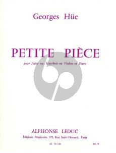 Hue Petite Piece Flute ou Hautbois ou Violon et Piano