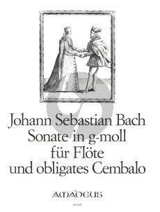 Bach Sonate g-moll BWV 1020 Flote mit Obligates Cembalo (Herausgegeben von Willy Hess)