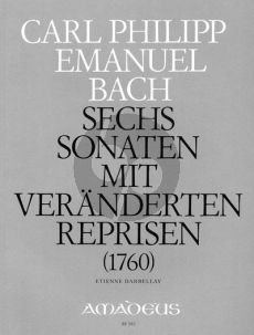 Bach 6 Sonaten mit veränderten Reprisen Wq 50 Clavier (Gebunden Ausgabe mit ausführlichem Vorwort) (Etienne Darbellay)