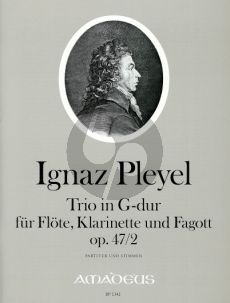 Pleyel Trio G-dur Op.47 No.2 (Klar.[C]) (Pauler) (Partitur/Stimmen)