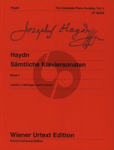 Haydn Samtliche Sonaten Vol.4 fur Klavier (edited by Christa Landon and revised by Ulrich Leisinger) (Wiener-Urtext)