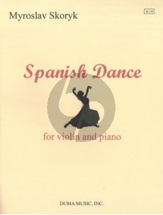 Skoryk Spanisch Dance Violin and Piano