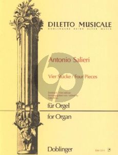 Salieri 4 Stucke Orgel (Otto Biba)