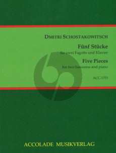Shostakovich 5 Stücke für 2 Fagotte (Celli) und Klavier (arr. Shi Li)