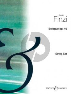 Finzi Eclogue Op.10 for Piano-Stringorchestra Set of Parts