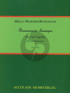 Warner-Buhlmann Bassonnerie classique 4 Bassoons (Score/Parts)