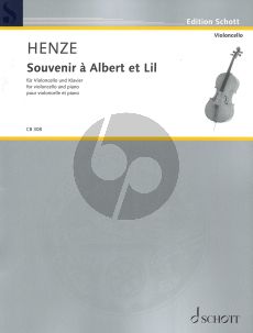 Henze Souvenir à Albert et Lil for Cello and Piano