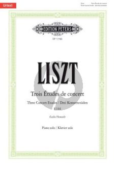 Liszt 3 Études de Concert S.144 Piano solo (edited by Leslie Howard)