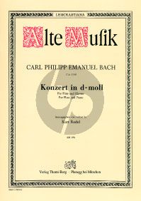 Bach Konzert d-moll Wq 22 Flöte-Streicher-Bc (KA) (Kurt Redel)