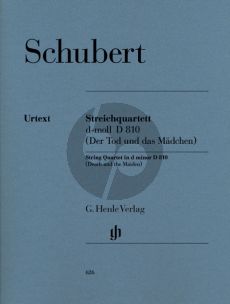 Schubert String Quartet (Streichquartett) d-Minor D.810 (Der Tod und das Madchen) Stimmen/Parts (Edited by Wiltrud Haug-Freienstein) (Henle-Urtext)