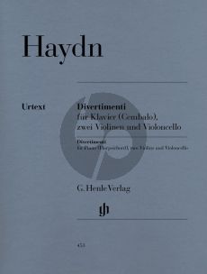 Haydn Divertimenti (Klavier- 2 Vi.-Violonc.) (Part./St.) (Henle-Urtext)