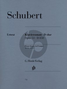 Schubert Sonate Op.53 D-dur (D.850) (Mies/Theopold) (Henle-Urtext)