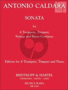 Sonate C-dur (4 Trumpets-Timpani-Strings-Bc)