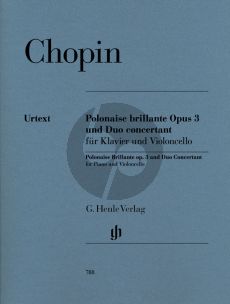 Chopin Polonaise Brillante Op.3 und Duo Concertant Violoncello-Klavier