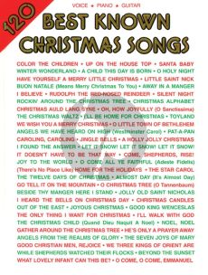 120 Best know Christmas Songs Piano-Vocal-Guitar