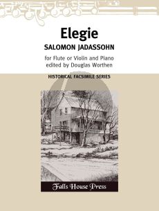 Jadassohn Elegie Flute and Piano (edited by Douglas Worthen)