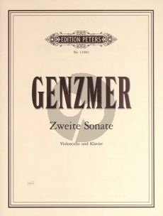 Genzmer Sonate No. 2 GeWV 239 Violoncello und Klavier (1976/77)