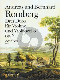 Romberg 3 Duos Op.2 for Violin and Violoncello Score and Parts (edited by B.Pauler) (Composed together with Bernhard Romberg {1767 - 1841])