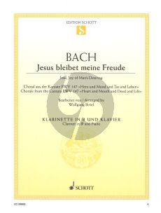 J.S. Bach Jesus bleibet meine Freude from BWV 147 Clarinet-Piano