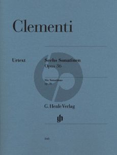 Clementi 6 Sonatinen Op.36 for Piano (Edited by E.G.Heinemann - Fingering by the composer) (Henle-Urtext)