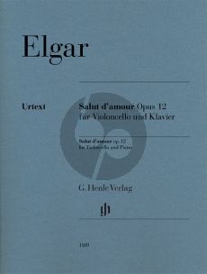 Elgar Salut d'Amour Op.12 (Violoncello-Piano) (edited by Rupert Marshall-Luck) (with fingering by Claus Kanngiesser) (Henle-Urtext)