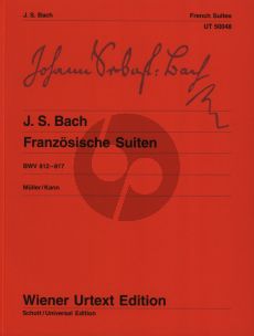 Bach Franzosische Suiten BWV 812 - 817 fur Klavier (Herausgebers Hans-Christian Müller und Hans Kann) (Wiener-Urtext)