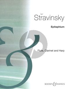 Strawinksy Epitaphium flute-clarinet-harp