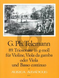 Telemann Trio Sonata g-minor TWV 42:g11 Violin-Viola da Gamba[Va.]-Bc)