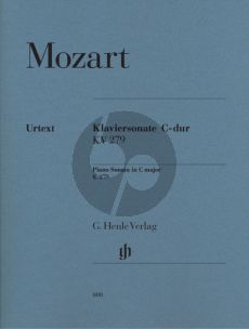 Mozart Sonate C-dur KV 279 (186d) fur Klavier (Herausgegeben von Erns Herttrich, Fingersatz Hans-Martin Theopold) (Henle-Urtext)