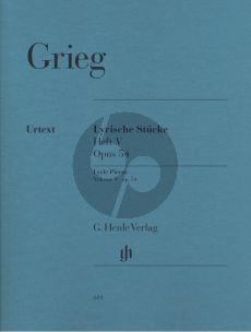 Grieg Lyrische Stucke Vol.5 Op.54 for Piano Solo (edited by Steen-Nokleberg) (Henle-Urtext)