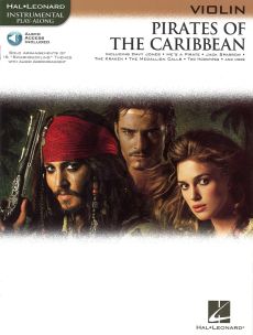 Badelt Pirates of the Caribbean for Violin Book with Audio Online