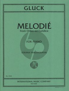 Gluck Melodie Orfeo ed Euridice for Piano Solo (Oxana Yablonskaya)