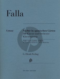 Falla Nächte in spanischen Gärten (Noches en los jardines de España) Klavier-Orchester Klavierauszug (Ullrich Scheideler) (Henle-Urtext)