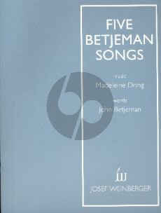 Dring 5 Betjeman Songs for Voice and Piano