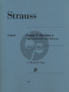 Strauss Sonate F-dur Op. 6 Violoncello und Klavier (Peter Jost)