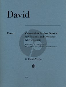 David Concertino Es-dur Op. 4 für Tenor Posaune und Orchester Klavierauszug (Heruasgegeben von Sebastian Krause) (Henle Urtext)