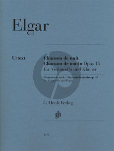 Elgar Chanson de nuit - Chanson de matin Op.15 for Violoncello and Piano (Fingering and bowing for Violoncello Claus Kanngiesser) (Edited by Rupert Marshall-Luck - Fingering by Jacob Leuschner)