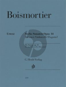 Boismortier 6 Sonatas Op.14 for two Violoncellos (Bassoons) (Fingering and bowing for Violoncello by Thomas Klein) (Edited by Tabea Umbreit)