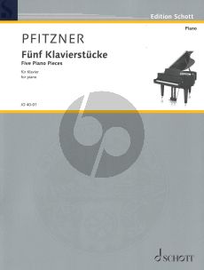 Pfitzner 5 Piano Pieces Op.47 for Piano (1941)