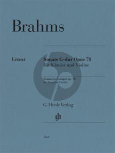 Brahms Violin Sonata G-Major Op.78 for Violin and Piano (Editor: Bernd Wiechert / Fingering: Martin Helmchen / Fingering and bowing for Violin: Frank Peter Zimmermann)