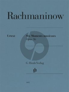 Rachmaninoff Six Moments musicaux Op. 16 Piano solo (edited by Dominik Rahmer)